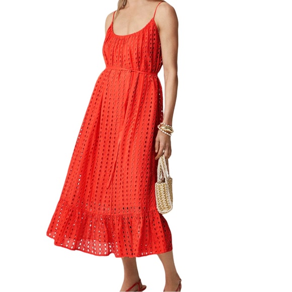 J. Crew Dresses & Skirts - J. Crew Oval Eyelet Midi Dress NWT